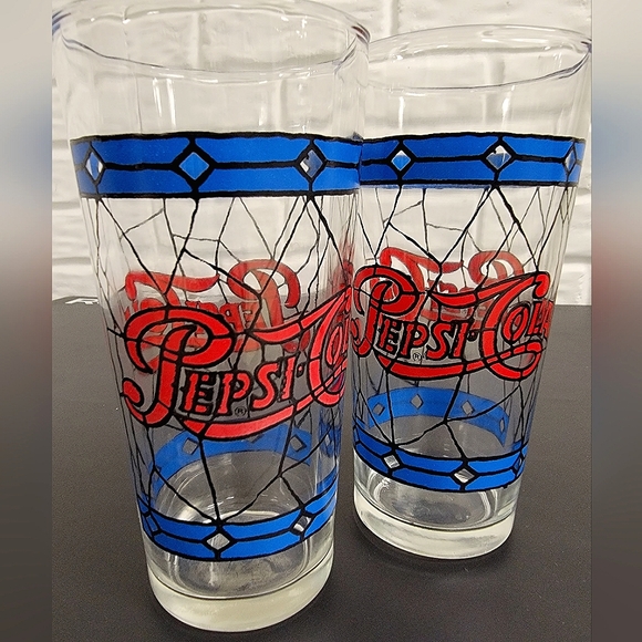 Pepsi Cola Glasses 1970s (Set of 2) - Picture 1 of 11